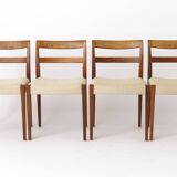 Set of 4 Swedish Mid-Century Modern Chairs by Troeds, Nils Jonsson Design