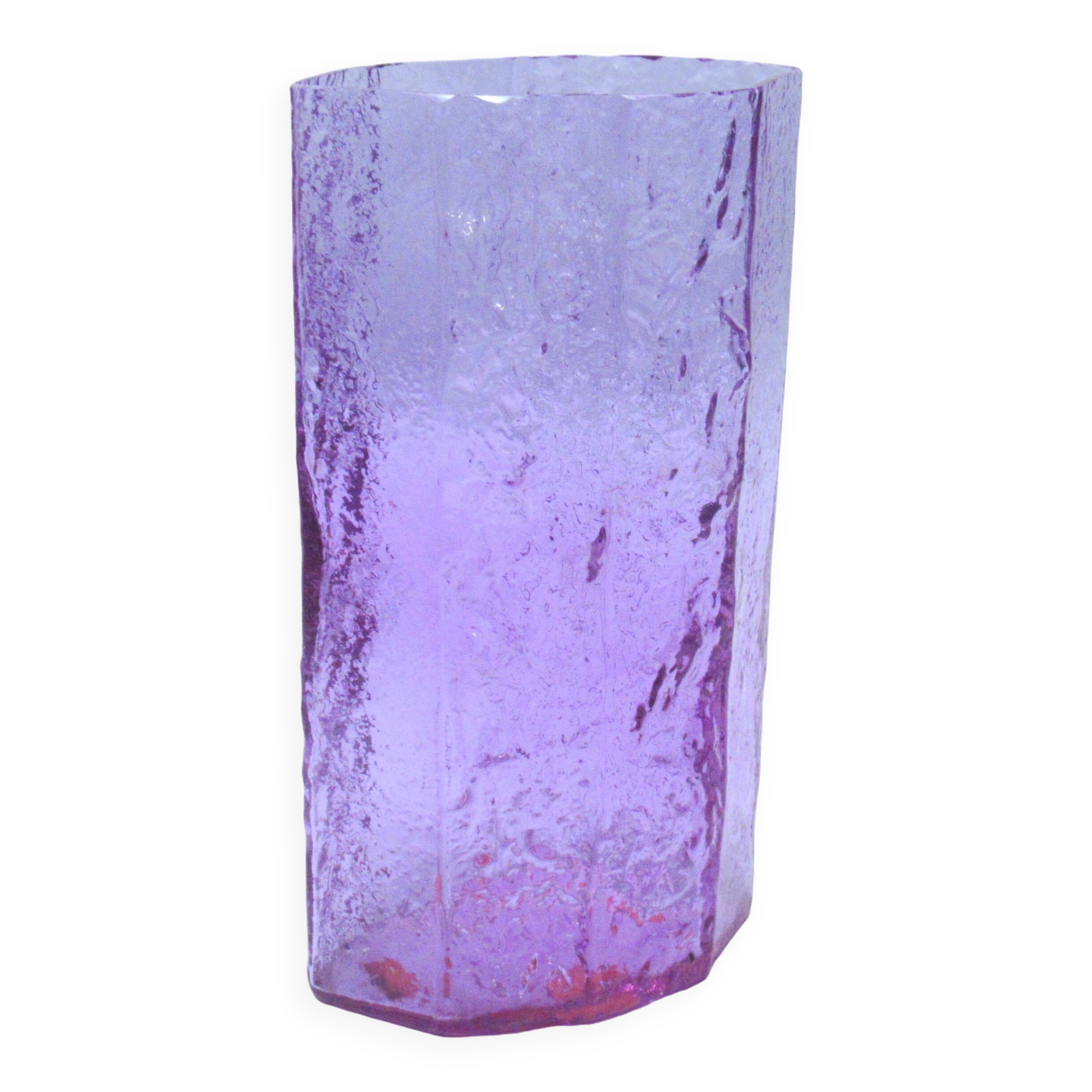 Brutalist Alexandrite Glass Vase 1960s