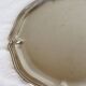Vintage silver-plated serving tray - Bistro style