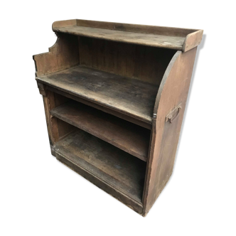 Meuble de métier ancien en bois vintage