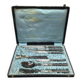 7-piece carving and serving set from the early 20th century.