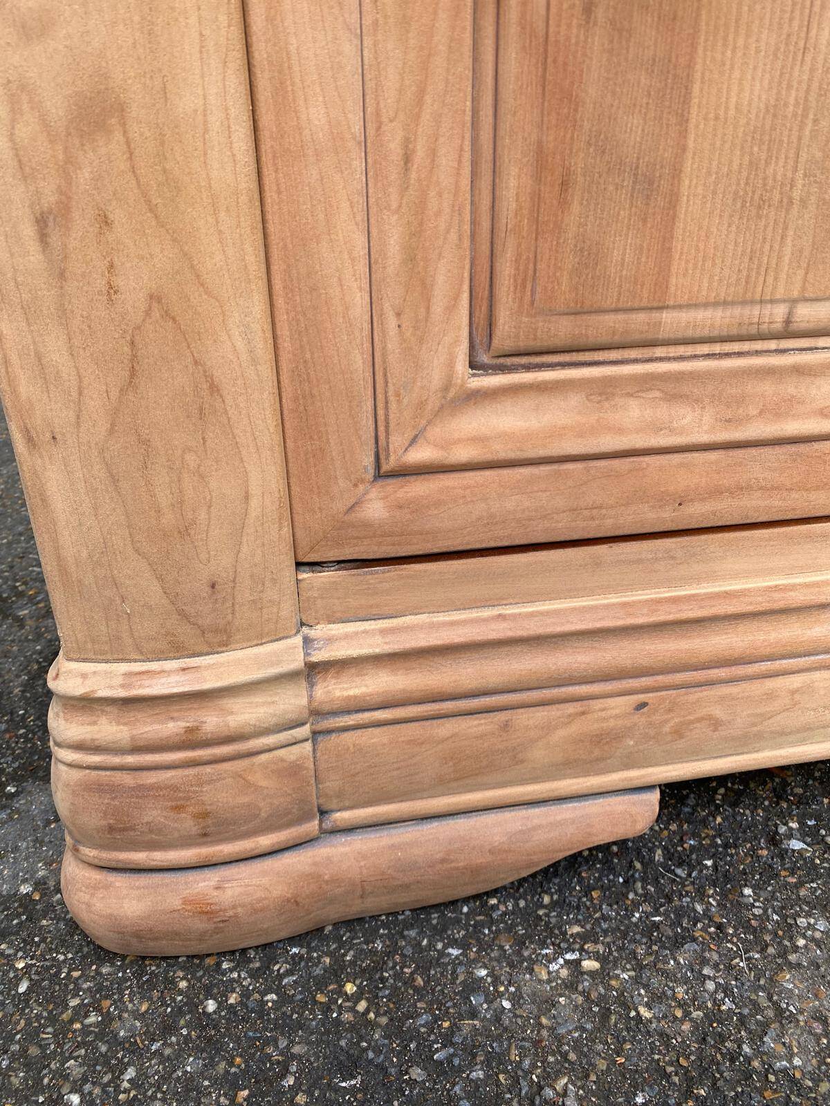 Louis Philippe vintage renovated sideboard in cherry wood.