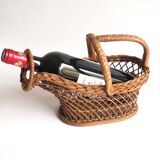 Rattan bottle holder