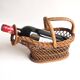 Rattan bottle holder