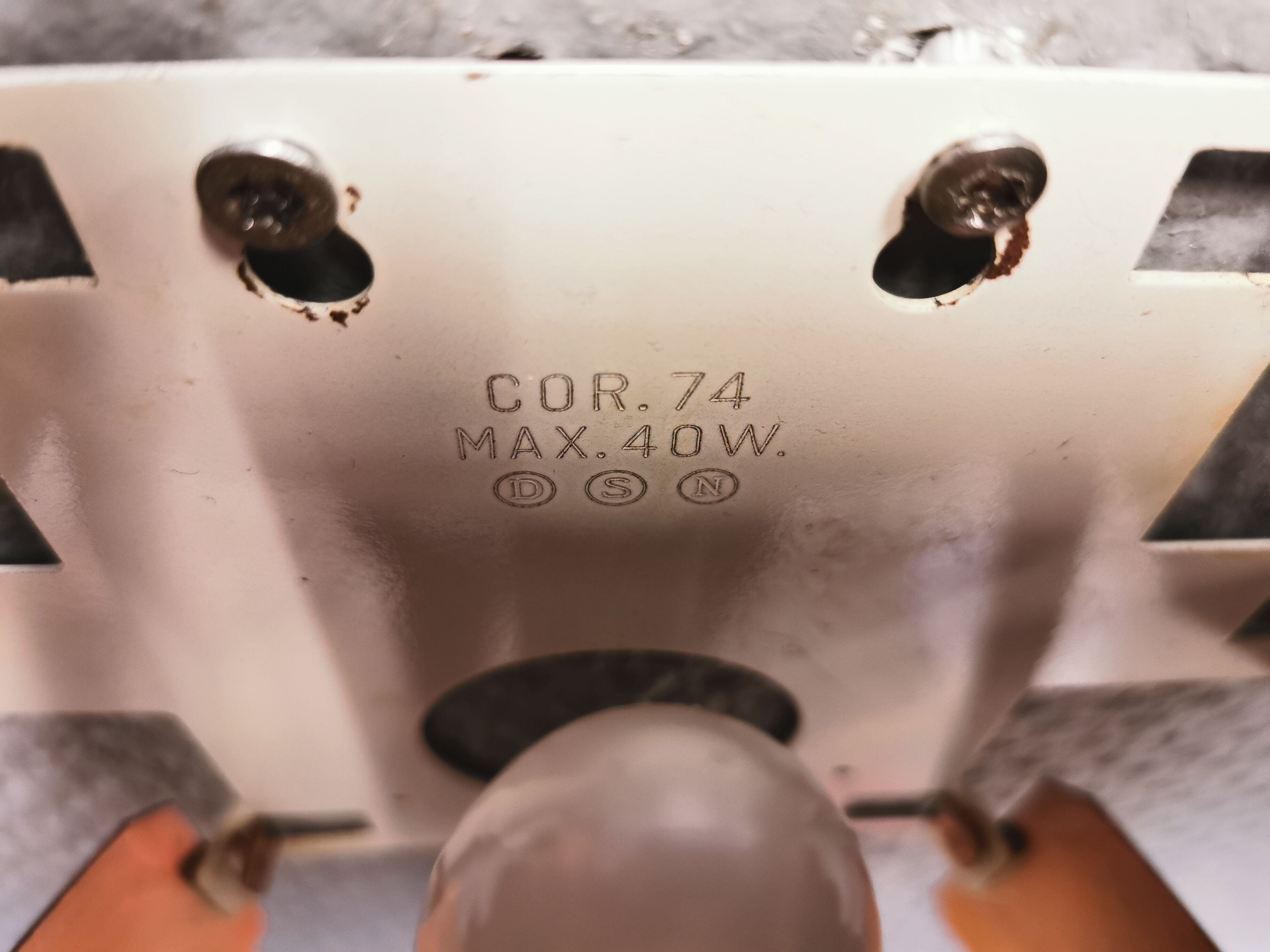 Wall lamp, designed by Werner Schou for his own company Coronell Elektro - Denmark.