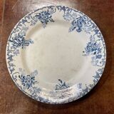Pair of serving dishes from the early 20th century, Terre de Fer Choisy Le Roi - FLOREAL model