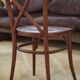 Paire de chaises bistrot en bois courbé 1950