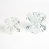 Crystal cube candle holder by rudolf jurnikl