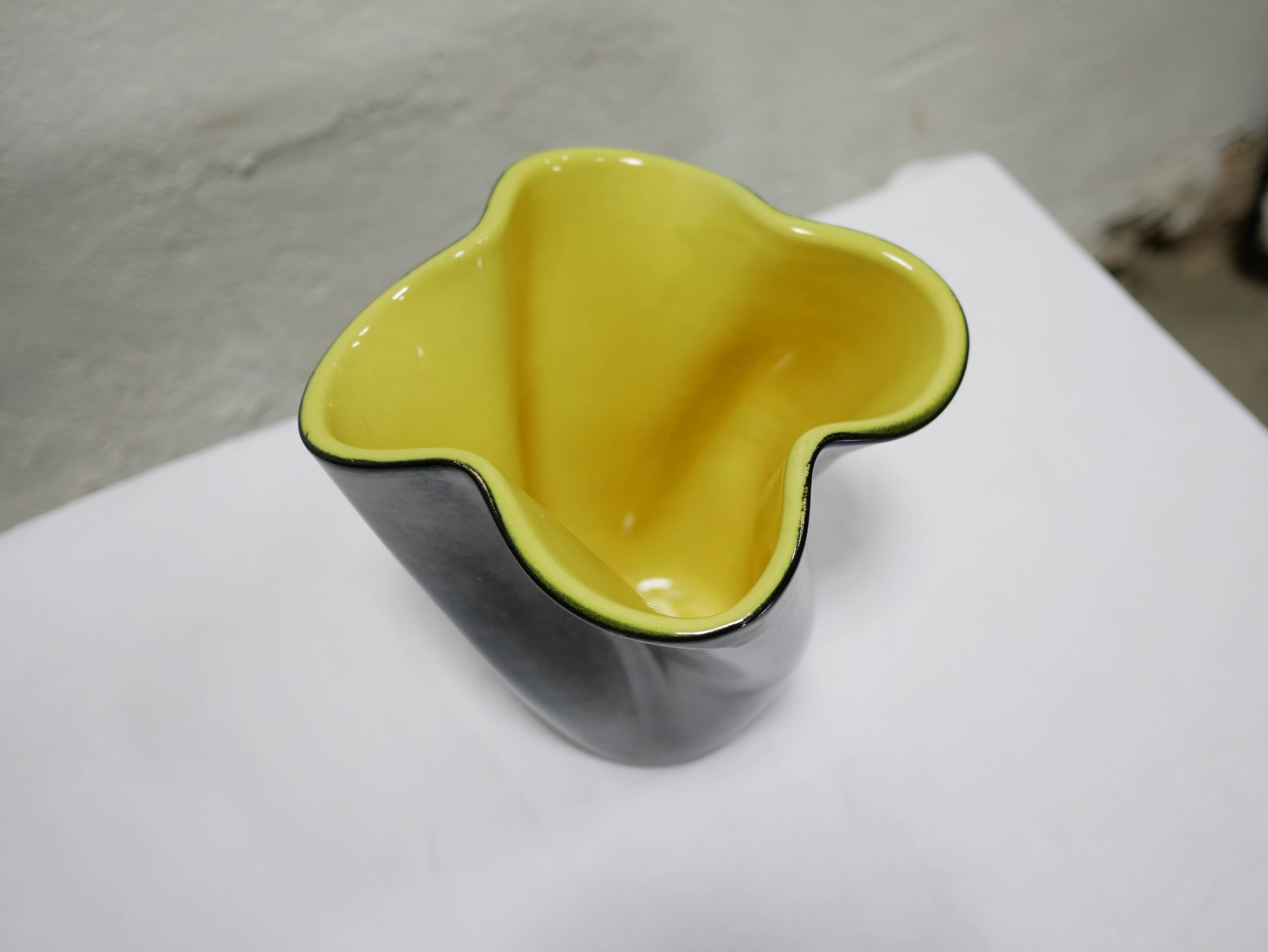 Vintage ceramic vase by Elchinger