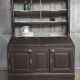 Buffet gris 1910 | Garde-manger ancien aux accents dorés