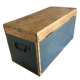 Painted wood chest