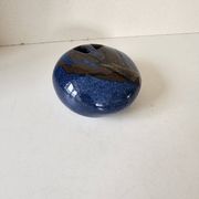 Vase pique fleurs en céramique forme libre Signée Jean Cacheleux Puisaye