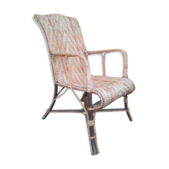 Old wicker chair