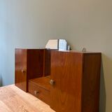 Antique wall-mounted toilet cabinet