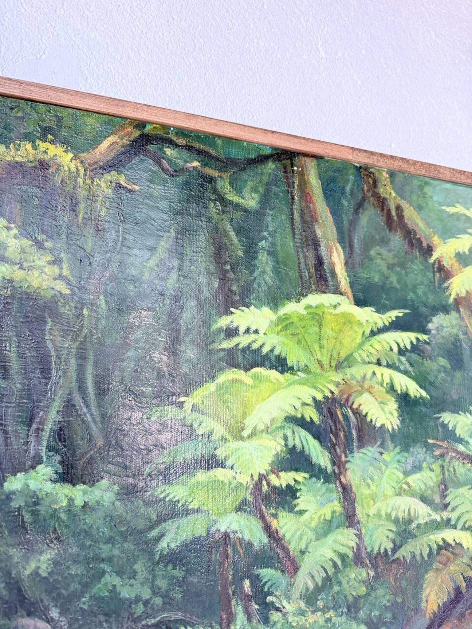 Oil painting "jungle" forest landscape