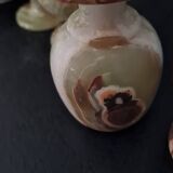 Jade egg cups and bowl 70'