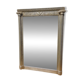MIRROR OR TRUMEAU SILVERED FREEMASON LATE 19th CENTURY