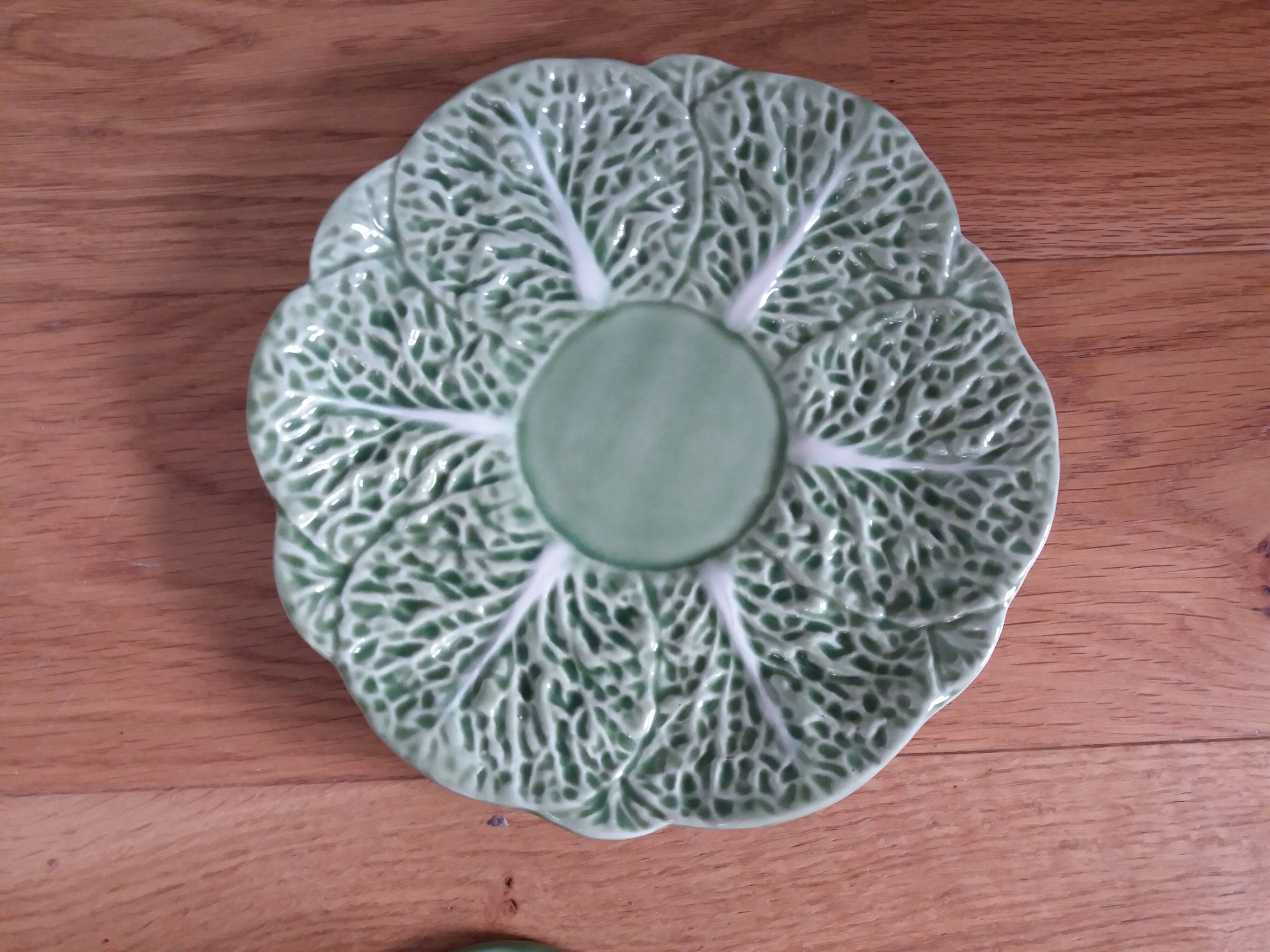 Bowl, dish, cabbage in earthenware, Portugal.