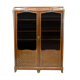 Transition style library marquetry and gilded bronze on marble
