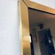 Italian brass mirror and smoked glass - 90x70cm