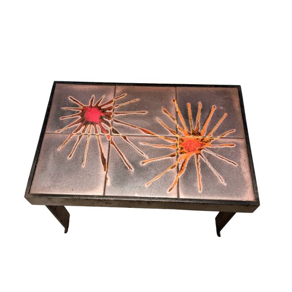 Table d'appoint vintage française par Vallauris, années 1960.