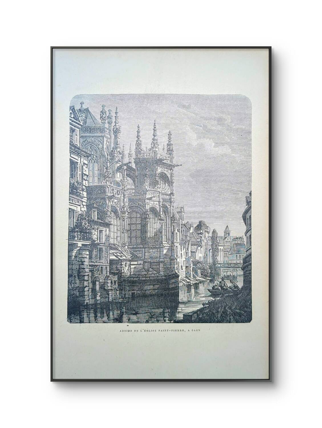 Printed in 1906, Saint-Pierre Church, Caen.