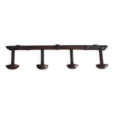 Patère murale vintage  bois décor bambou