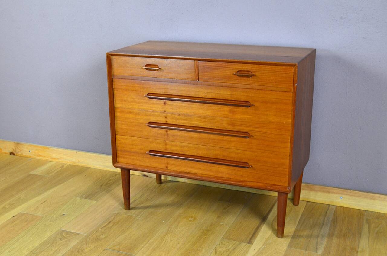 Teak Chest of Drawers by Ejvin Johansson Edition Gern Mobelfabrik 1960