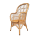 Fauteuil en rotin et osier vintage