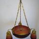 Suspension in art deco glass paste