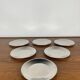 Set of 6 facix stainless steel dessert plates, italy