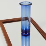 Danish wall mirror by Jacob Hermann & Per Lütken and Holmegaard glass vase, 1960s.