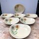 Set of 7 antique St. Clement Sirius pattern ceramic plates