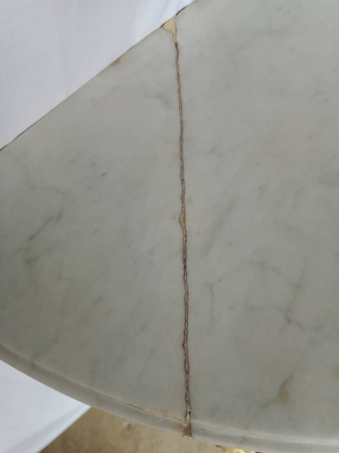 Louis XVI style console in gilded wood