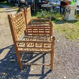 Wood and Rope Armchairs