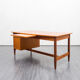 50s desk, teak, curved top, restored