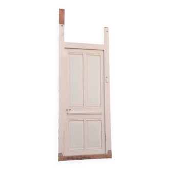 Door 81.2x212 and frame, old wooden communication frame