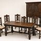 1950s Breton oak dining table + sideboard and 6 chairs