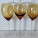 Set of 6 vintage crystal engraved glasses