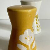 Vintage Scandinavian style ceramic salt and pepper shakers