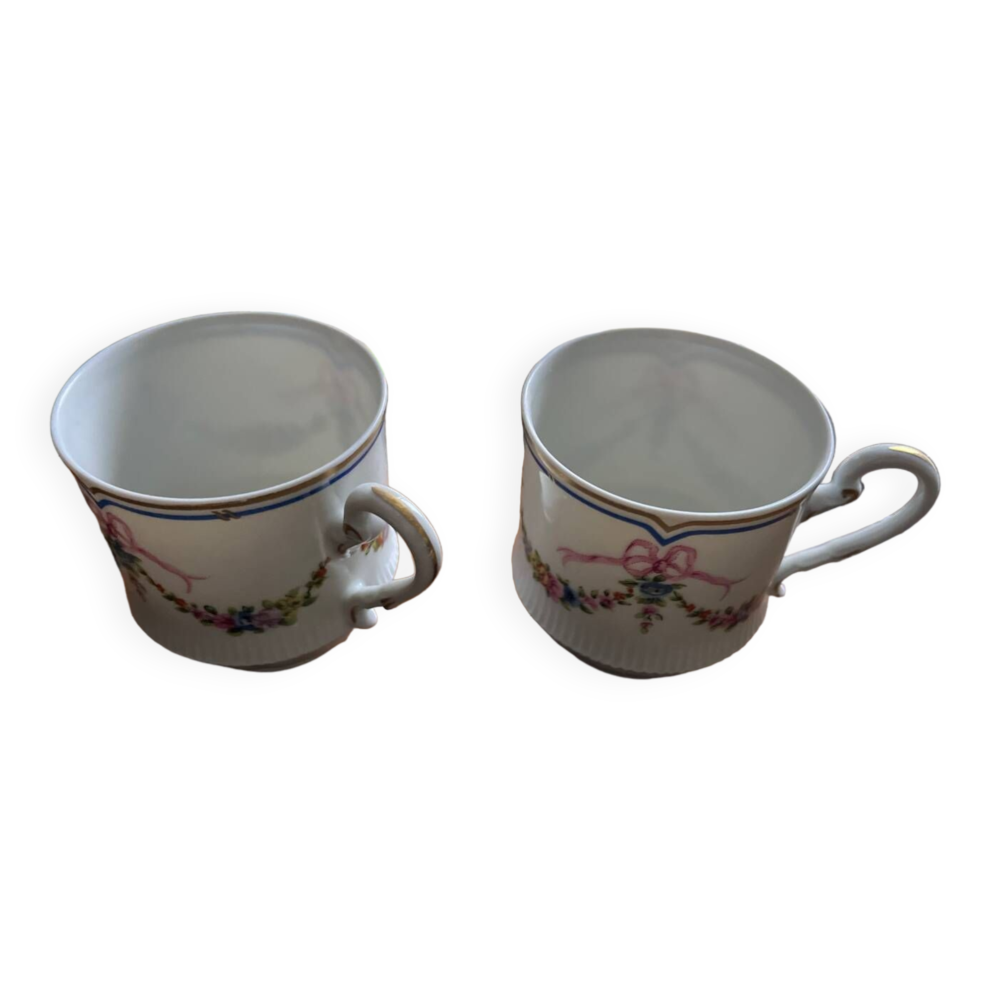Limoges porcelain coffee cups and saucers