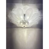 Contemporary Modern Flower  Glass Flush Mount