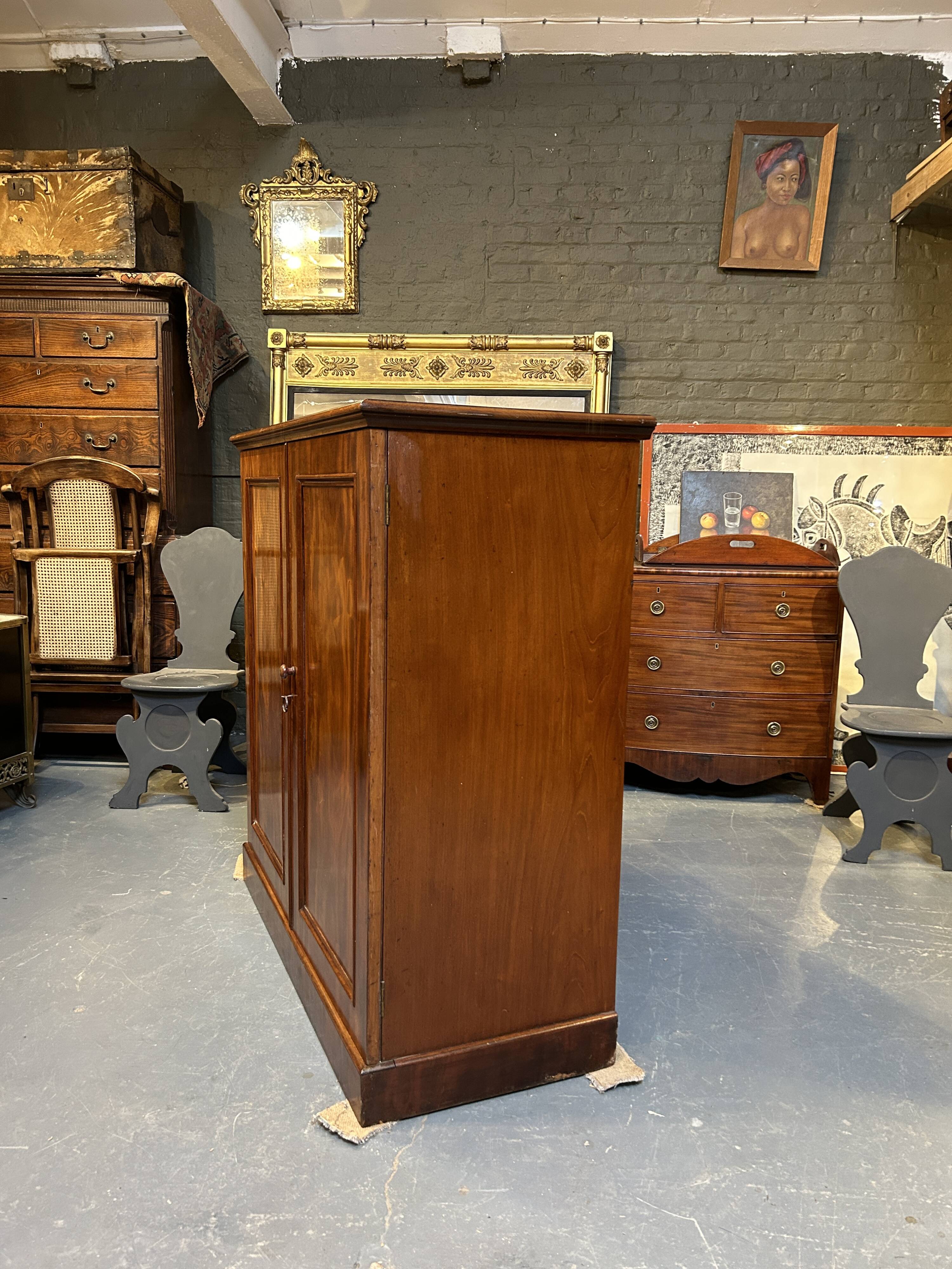 C19th linen press cupboard by Heals