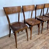 8 anciennes chaises bistrot en bois