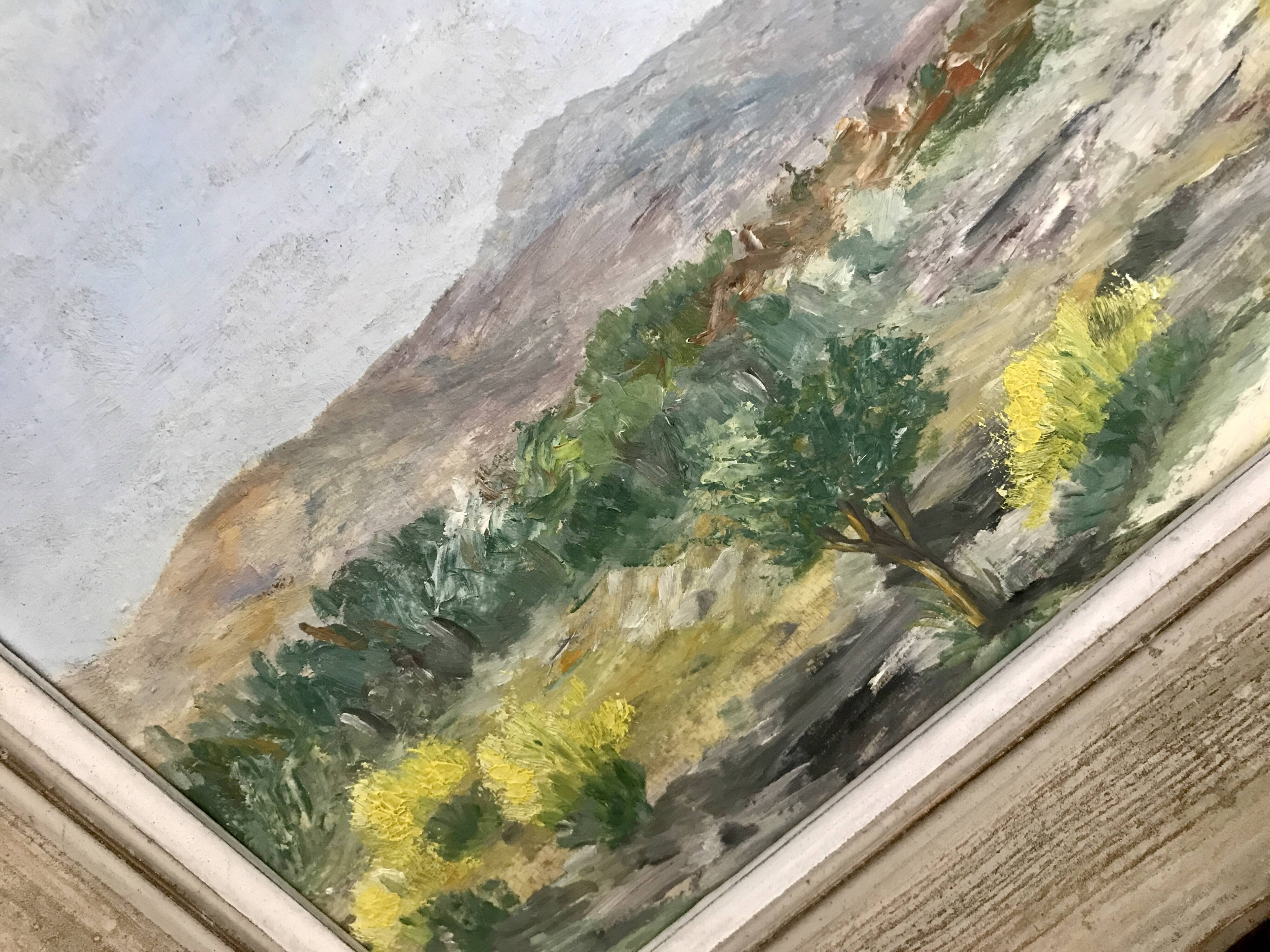 Old oil painting Genets 1964