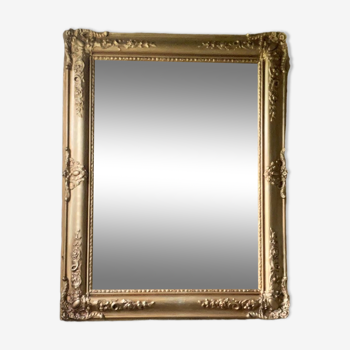 Antique gold patterned mirror