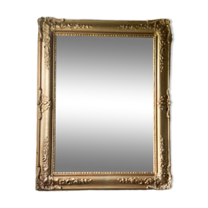 Miroir doré ancien à