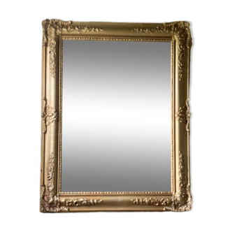 Antique gold patterned mirror