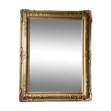 Antique gold patterned mirror