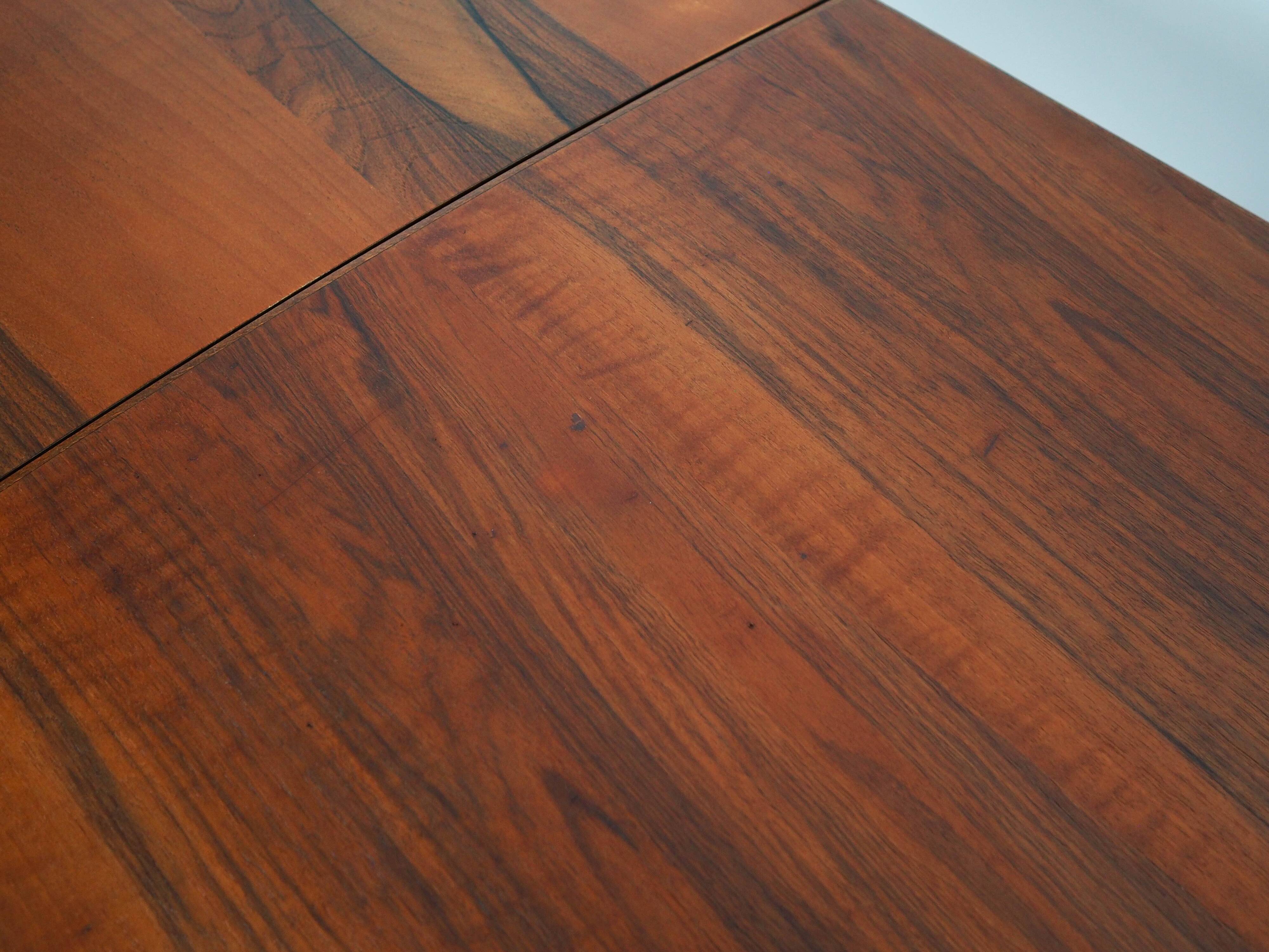 Walnut table, Danish design, 1970s, manufactured in Denmark